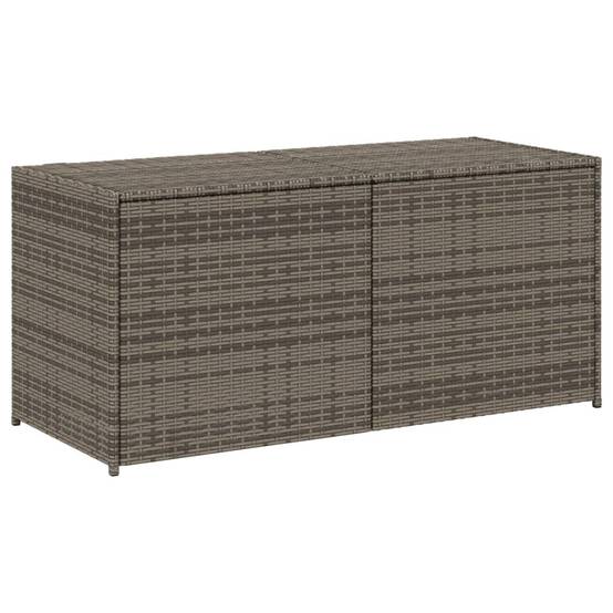 Coffre de rangement - Boîte de rangement extérieure - Coffre de jardin gris 283L résine tressée - Image 1