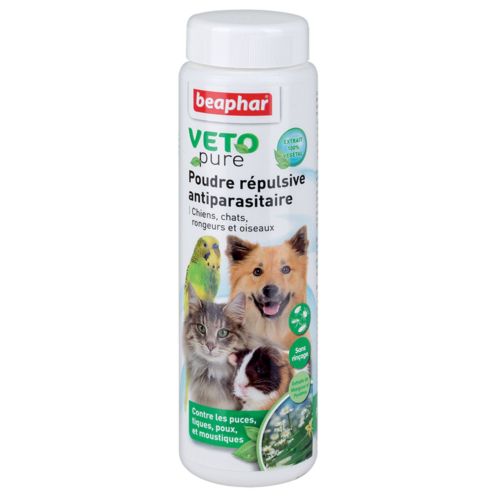 Poudre répulsive VETOpure pour chien ou chat BEAPHAR