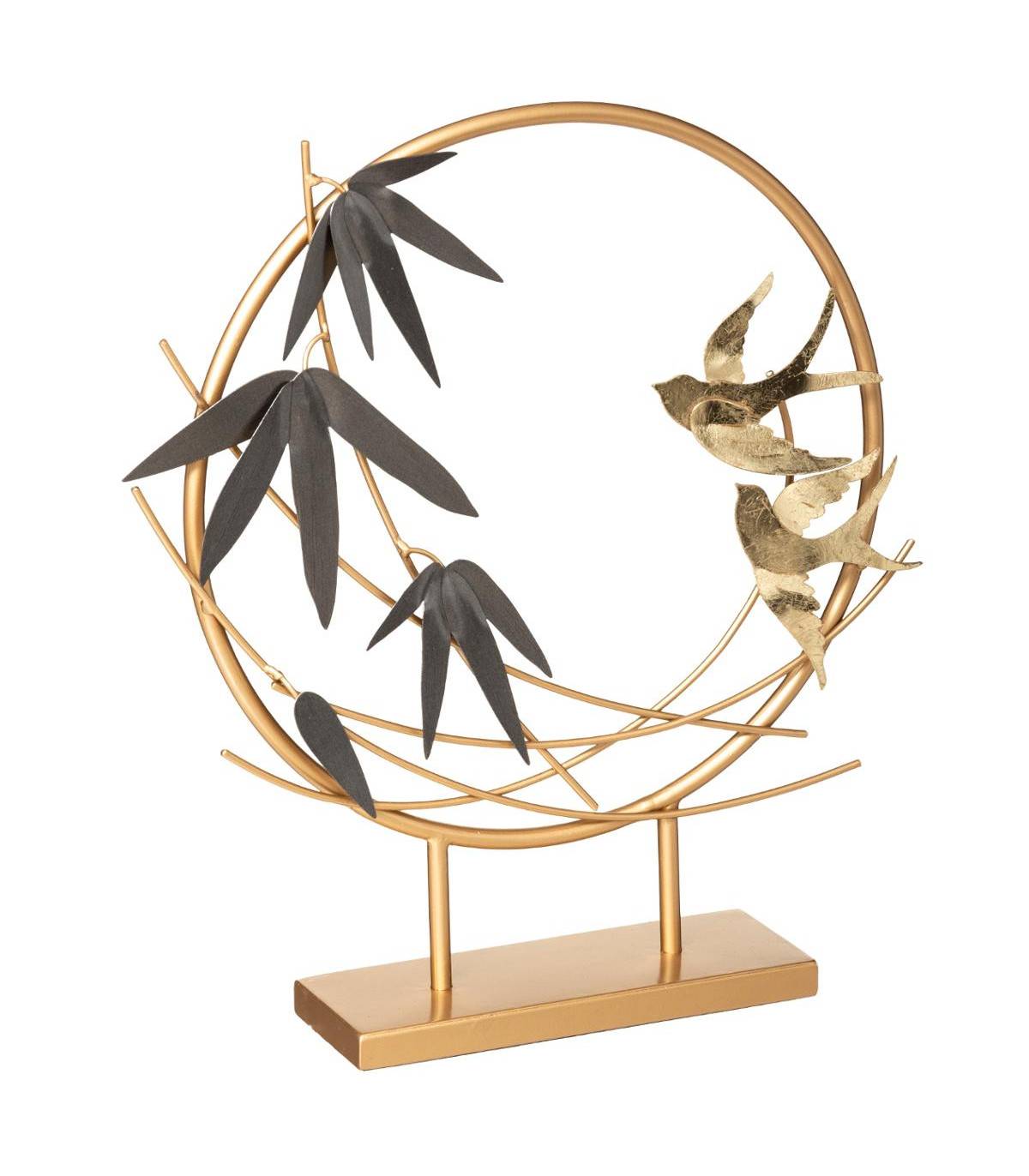 Objet décoratif Oiseau en Métal Or H 36 cm - Imagen 1