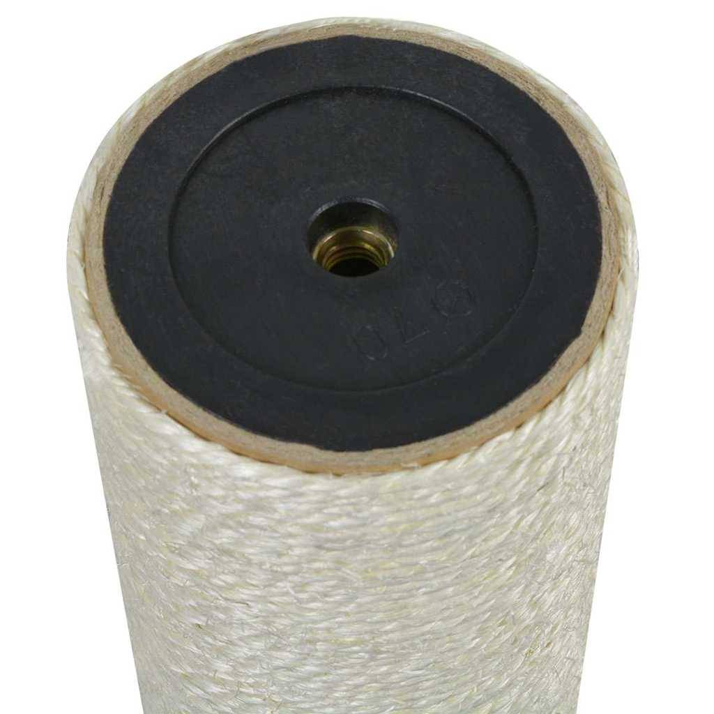 Grattoir pour chats sisal beiges 8 x 8 x 60 cm, Poids:0.8kg - PANGIVO - Image 2