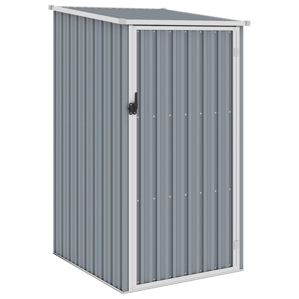 Helloshop26 - Abri de jardin cabane cabanon maison de stockage remise extérieur hangar outils robuste 87 x 98 x 159 cm acier galvanisé gris - Imagen 1