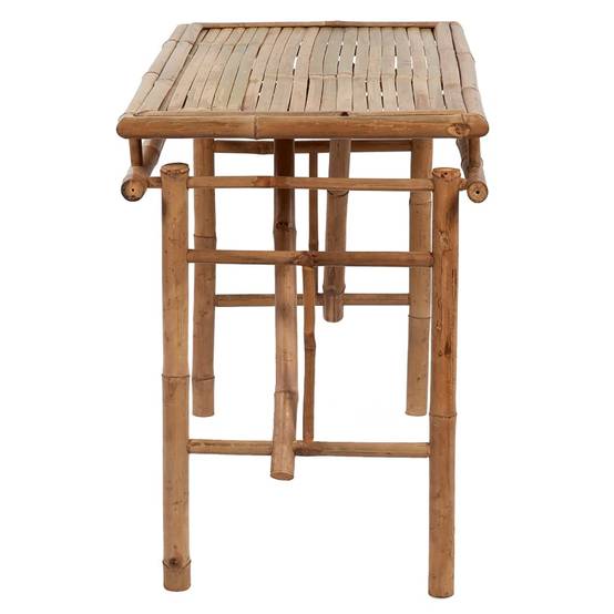Table de Jardin Pliable en Bambou 115x50cm, Idéale Camping et Pique-Nique – ComfortXL Outdoor Living - Image 3