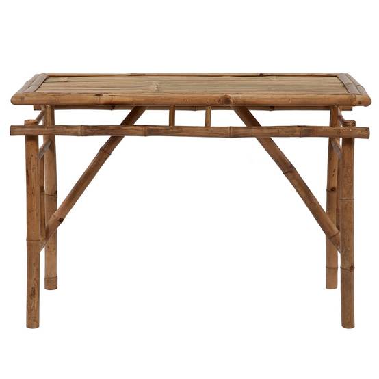 Table de Jardin Pliable en Bambou 115x50cm, Idéale Camping et Pique-Nique – ComfortXL Outdoor Living - Image 2