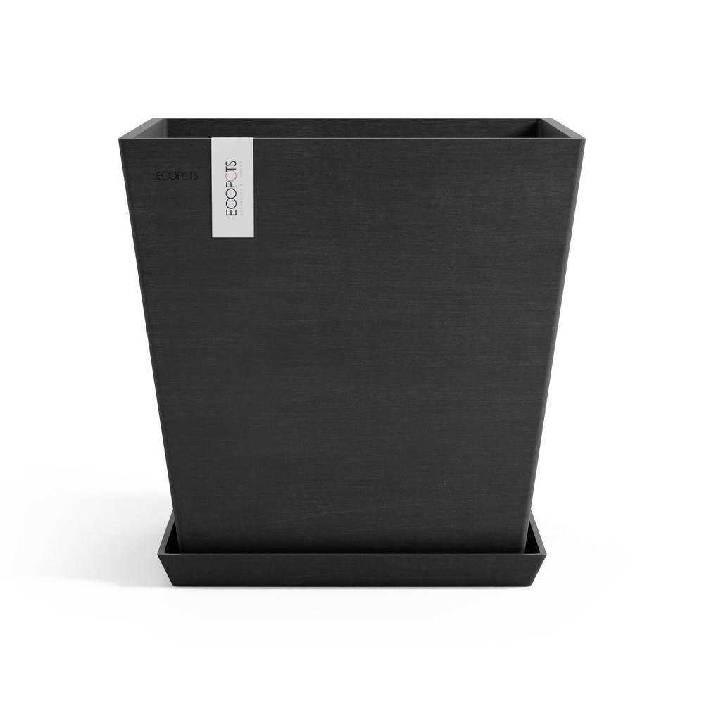 Ecopots - Pot Carré Rotterdam 45 Gris Foncé + réservoir d'eau - 45,4 x 45,4 x H. 44 cm - 63,5 L ECOPOTS - Imagen 3