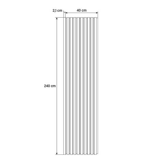 Home Deluxe - HOME DELUXE Panneau mural Panneau acoustique SONIC Light Oak - 240 x 40 cm, 0,96 m² - | Panneaux muraux acoustiques, mur à lamelles, panneaux - Image 6
