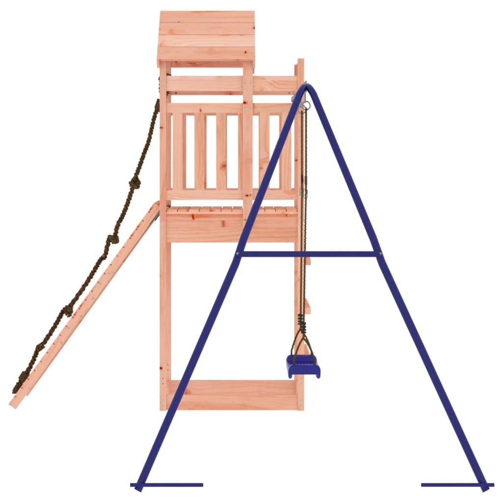 Helloshop26 - Aire de jeux d'extérieur balançoires toboggan portiques robuste jeux jardin 248 x 259 x 238 cm bois massif de douglas - Imagen 3