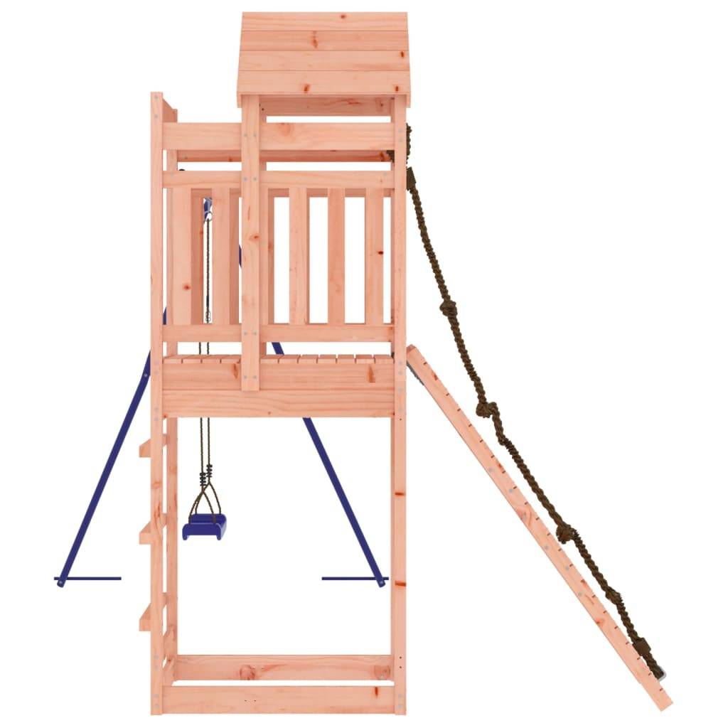 Helloshop26 - Aire de jeux d'extérieur balançoires toboggan portiques robuste jeux jardin 248 x 259 x 238 cm bois massif de douglas - Imagen 4