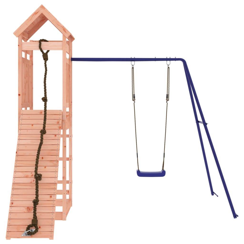 Helloshop26 - Aire de jeux d'extérieur balançoires toboggan portiques robuste jeux jardin 248 x 259 x 238 cm bois massif de douglas - Imagen 2