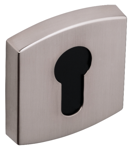 Paire de rosaces 6425 Muze BEZAULT - Platine aspect inox - Clé I - 865957