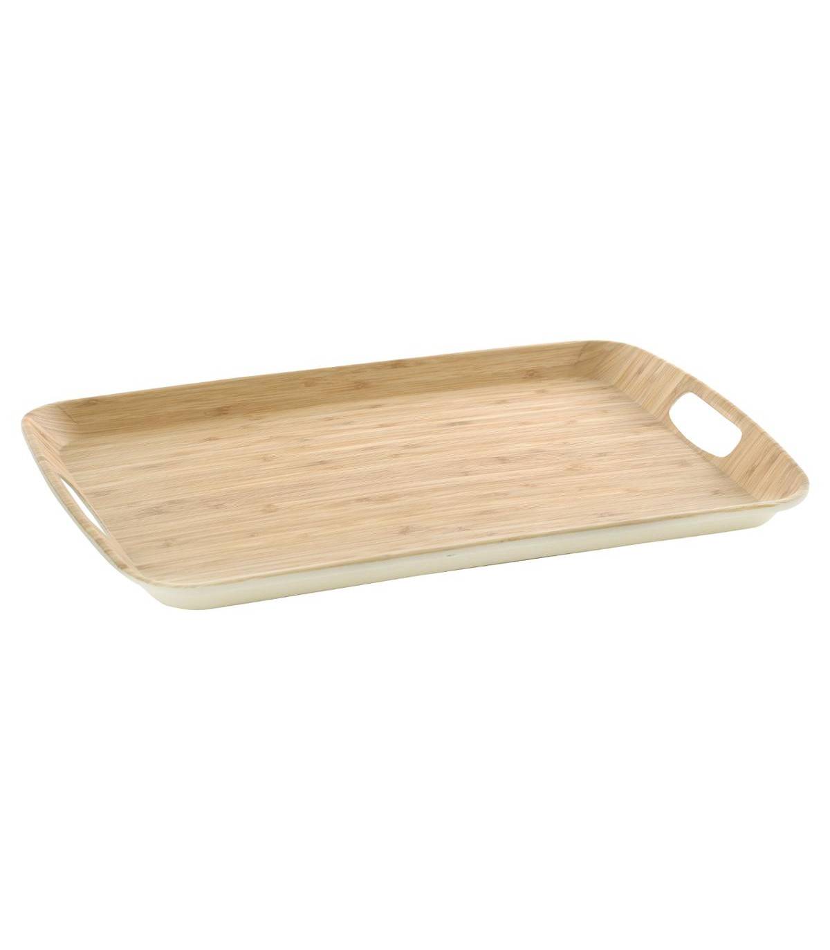 Plateau de service en Mélamine et Bambou 46 x 31 cm - Image 1