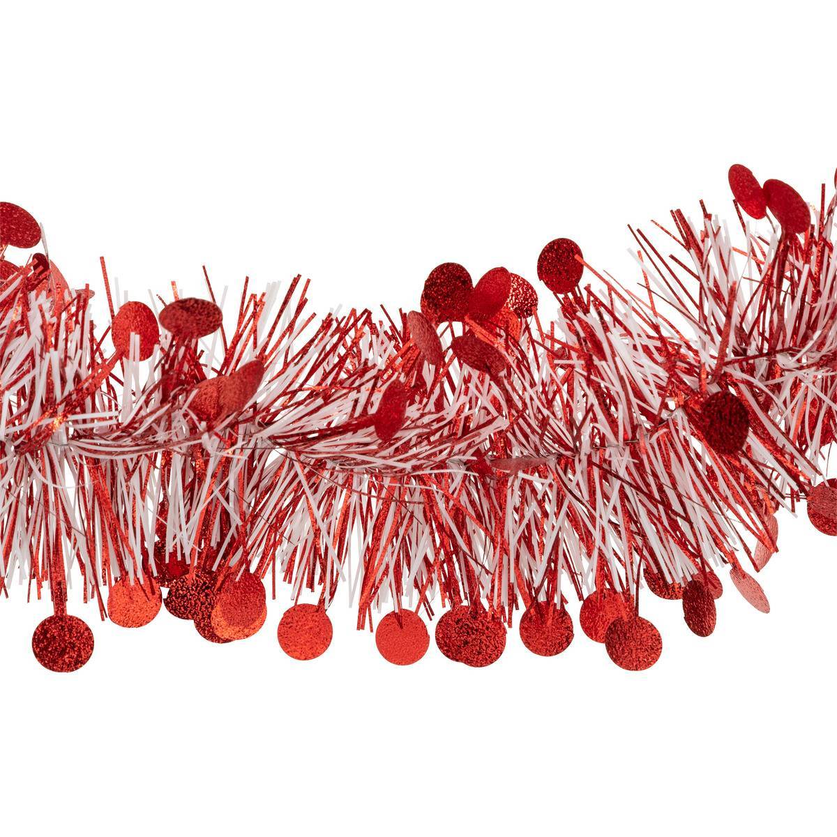 Atmosphera - Guirlande de Noël pastille 100x4x2m rouge et blanc - Atmosphera Créateur d'intérieur - Image 2