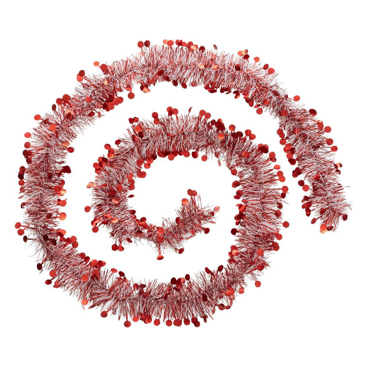 Atmosphera - Guirlande de Noël pastille 100x4x2m rouge et blanc - Atmosphera Créateur d'intérieur - Image 1