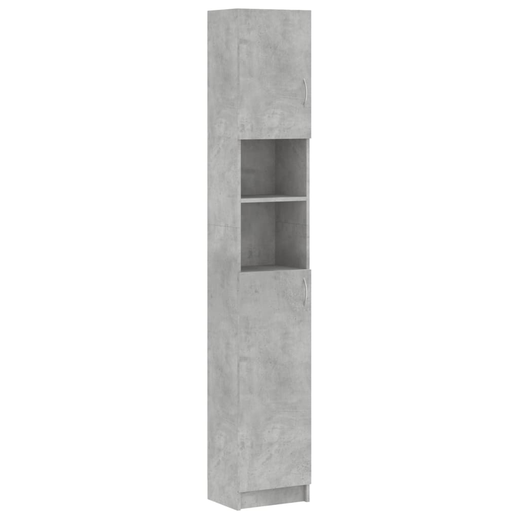 Vidaxl - Armoire de salle de bain Gris béton 32x25,5x190 cm Aggloméré - vidaXL - Imagen 1