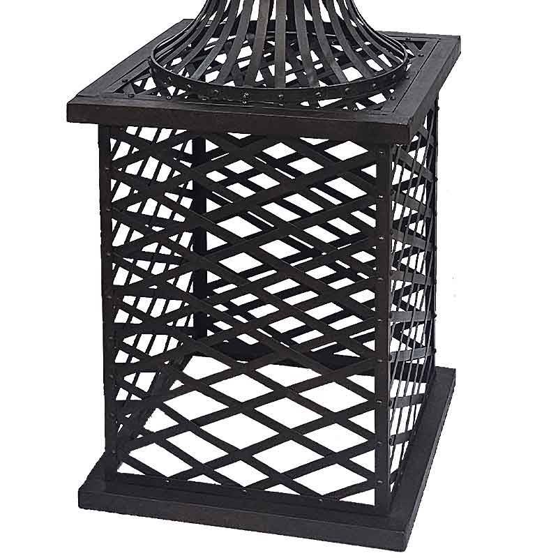 La Grande Prairie - Support plante géant noir 90x90x202cm - Image 3