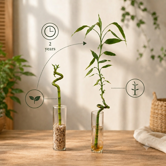 Lucky Bamboo Lot de 30 avec Cartes - Dracaena Sanderiana - Cadeau 40-45 cm - Image 6