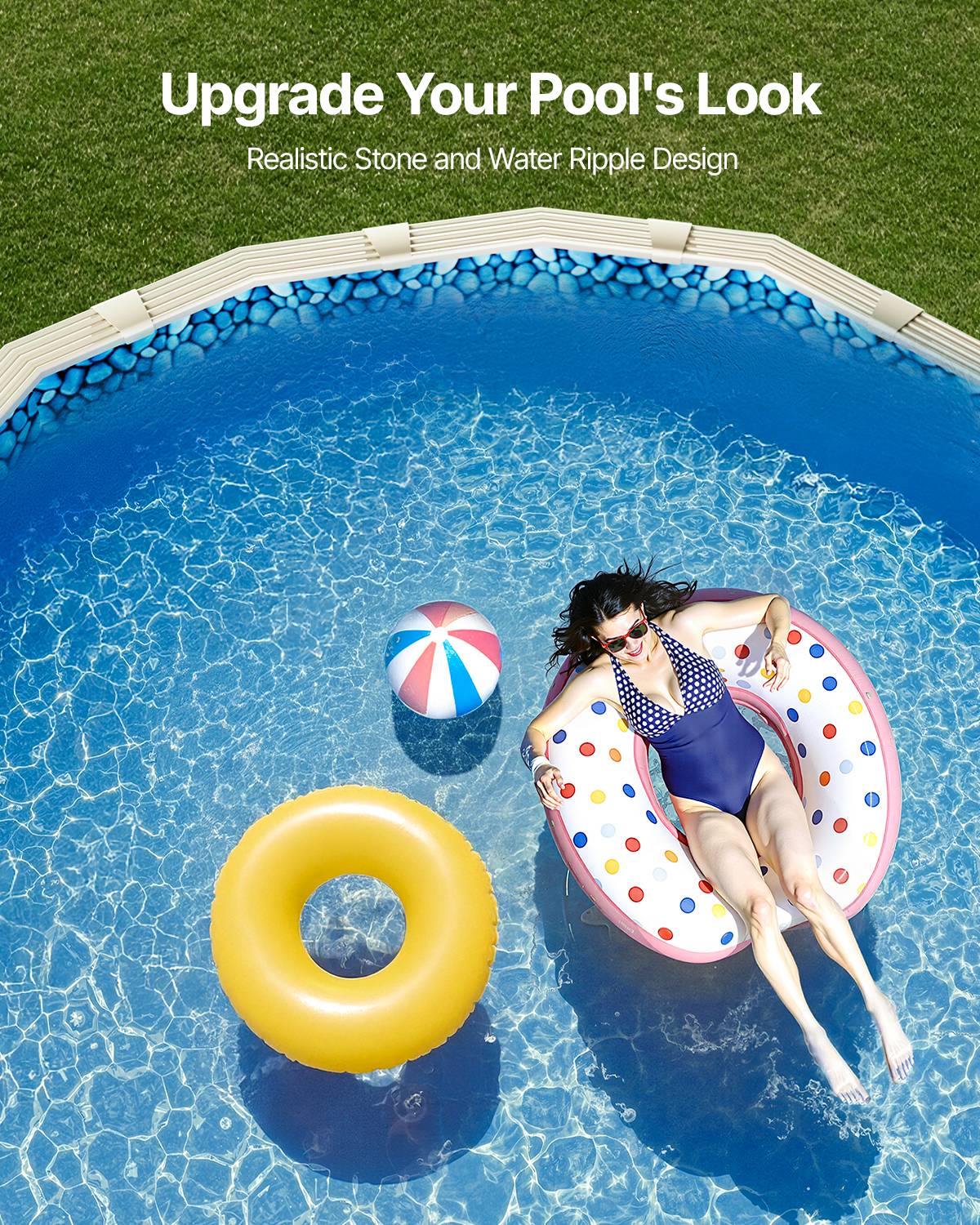 Vevor - VEVOR Revêtement de Piscine Ovale Doublure Style Chevauchement 732x366x147 cm - Image 6
