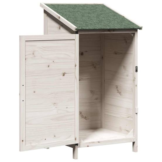 PANGIVO - Abri de jardin bois de sapin blanc 59.5 x 56 x 113.5 cm - PANGIVO - Image 4