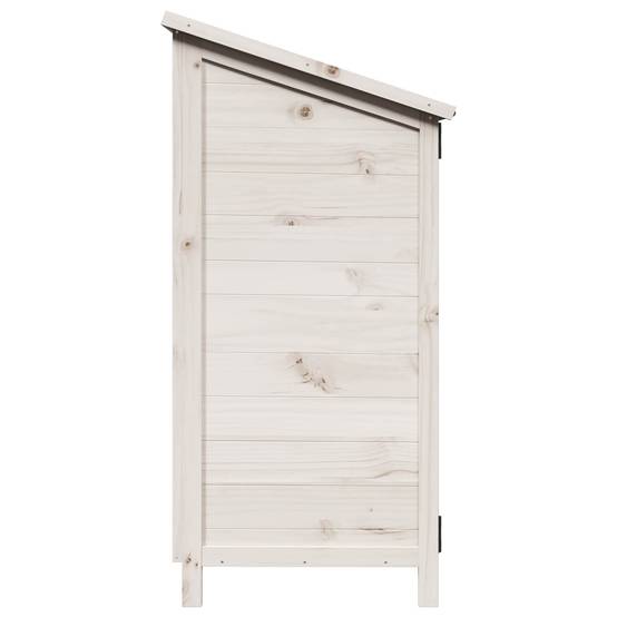 PANGIVO - Abri de jardin bois de sapin blanc 59.5 x 56 x 113.5 cm - PANGIVO - Image 6