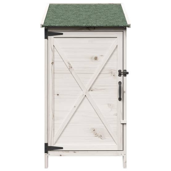 PANGIVO - Abri de jardin bois de sapin blanc 59.5 x 56 x 113.5 cm - PANGIVO - Image 5