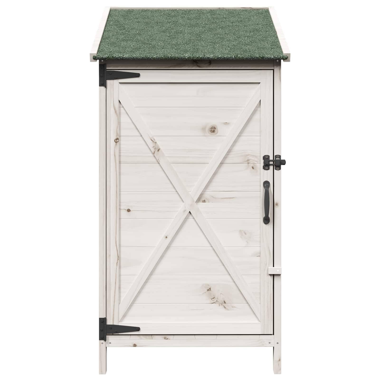PANGIVO - Abri de jardin bois de sapin blanc 59.5 x 56 x 113.5 cm - PANGIVO - Image 5