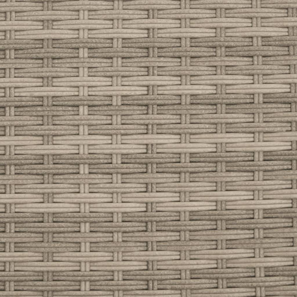 Chaise de Jardin Relaxante Résine Tressée Gris Clair Ajustable – ComfortXL Outdoor Living - Image 9