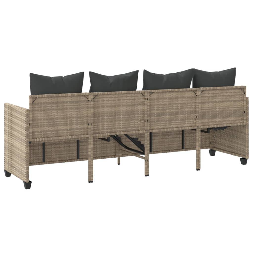 Chaise de Jardin Relaxante Résine Tressée Gris Clair Ajustable – ComfortXL Outdoor Living - Image 7