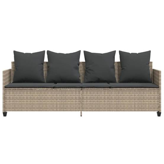 Chaise de Jardin Relaxante Résine Tressée Gris Clair Ajustable – ComfortXL Outdoor Living - Image 5