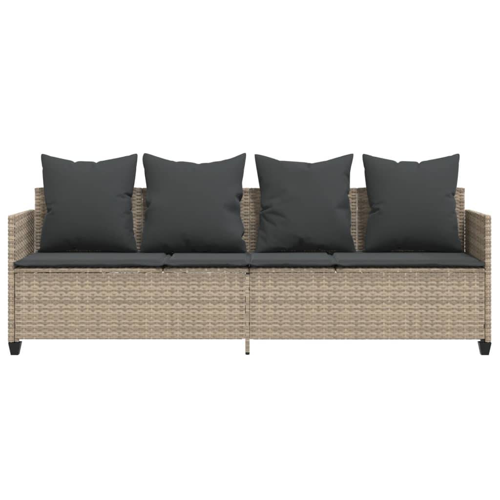 Chaise de Jardin Relaxante Résine Tressée Gris Clair Ajustable – ComfortXL Outdoor Living - Image 5