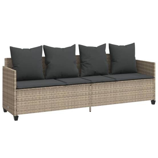 Chaise de Jardin Relaxante Résine Tressée Gris Clair Ajustable – ComfortXL Outdoor Living - Image 2