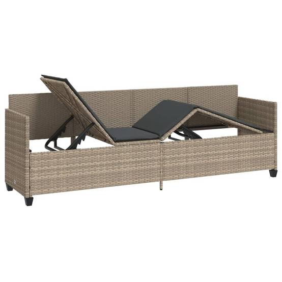 Chaise de Jardin Relaxante Résine Tressée Gris Clair Ajustable – ComfortXL Outdoor Living - Image 4