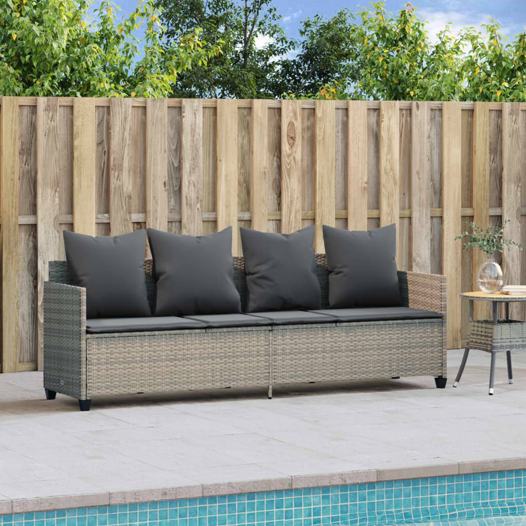 Chaise de Jardin Relaxante Résine Tressée Gris Clair Ajustable – ComfortXL Outdoor Living - Image 3