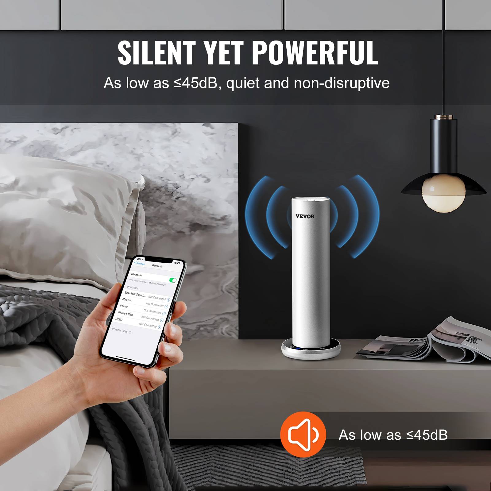 VEVOR Scent Air Machine 120 ml Diffuseur d'air froid Bluetooth 1000 pieds carrés sans eau - Image 5