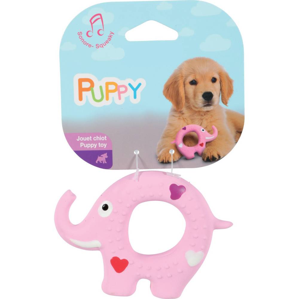 Animallparadise - jeux en latex PUPPY Éléphant.  11 cm. pour chiots. - Imagen 2