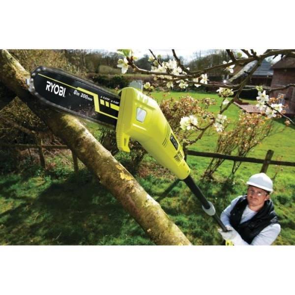 Ryobi - RYOBI - Elagueur sur perche 750 W - guide 20 cm incliné a 15°- 10 m/s - tube d'extension 90 cm - guide incliné a 15° - RPP75 - Image 2