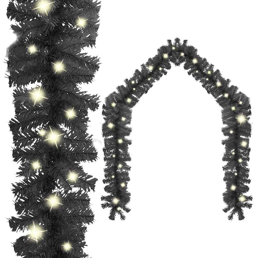 Guirlande de Noël Lumineuse PVC Décoration Fêtes 150 LED Noir 10 m – ComfortXL Outdoor Living - Image 1