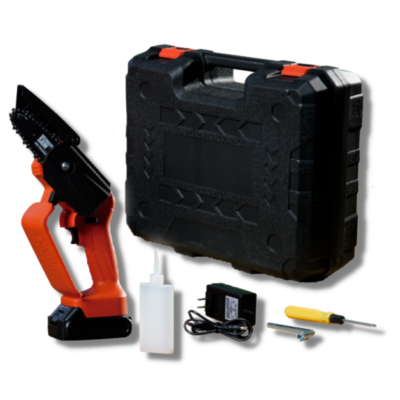 Mini tronçonneuse électrique | Trickblade pro | Rotorazer Mini Chainsaw  | Portable et légère | 21 V | Batterie rechargeable | Sans fil - VENTEO - Image 1