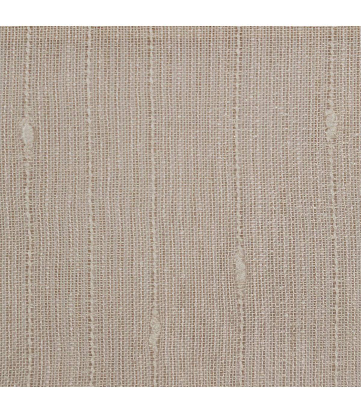 Atmosphera - Voilage à œillets Beige Lin avec de fines rayures 140 x 240 cm - Imagen 3