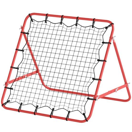 Mur de rebond football 84x84 cm, angle réglable, entraînement tir, passes et contrôle, rouge - Image 6