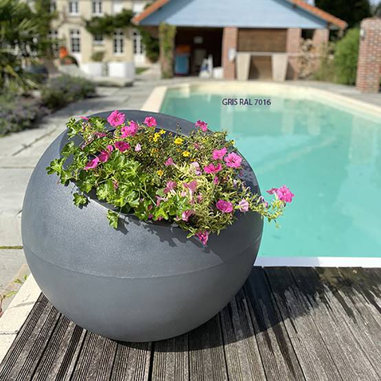 Pot de fleurs sphérique xxl dolce vita 300l-lot de 2 - Image 2