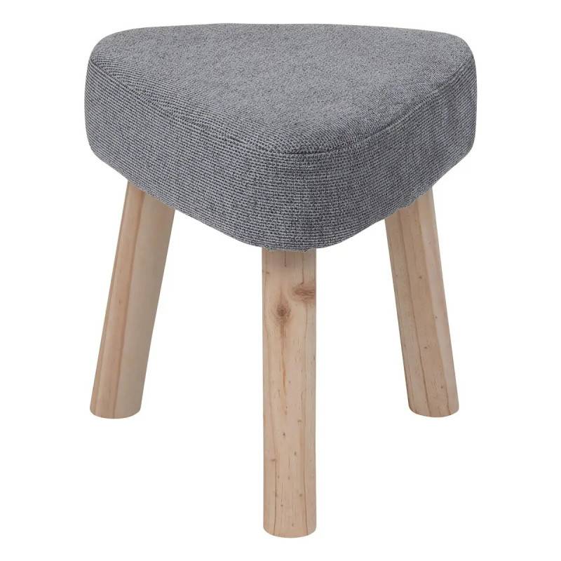 Tabouret 36 cm Thena gris Atmosphera - Imagen 1