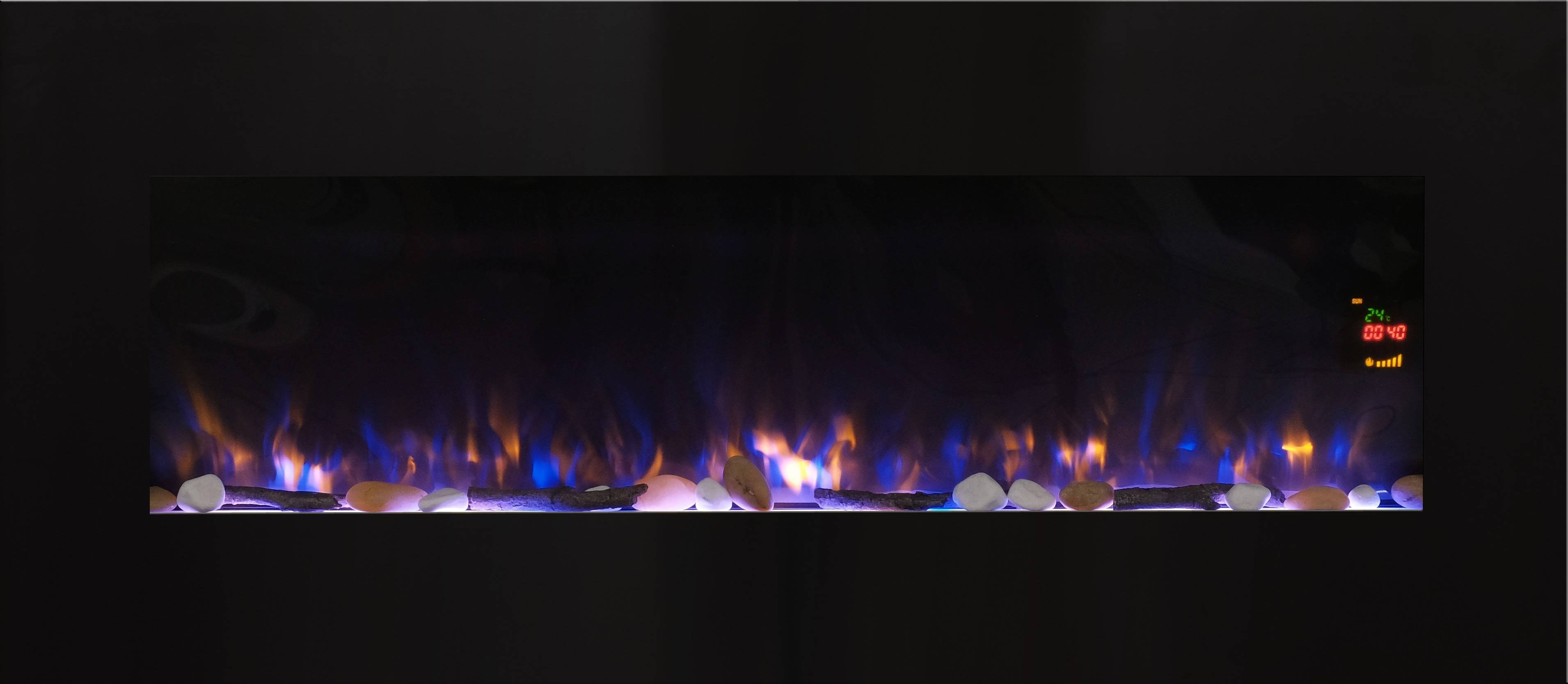 Cheminée électrique Murale Volcano XXL 120 cm Effet Flammes LED Chemin'Arte - Image 2