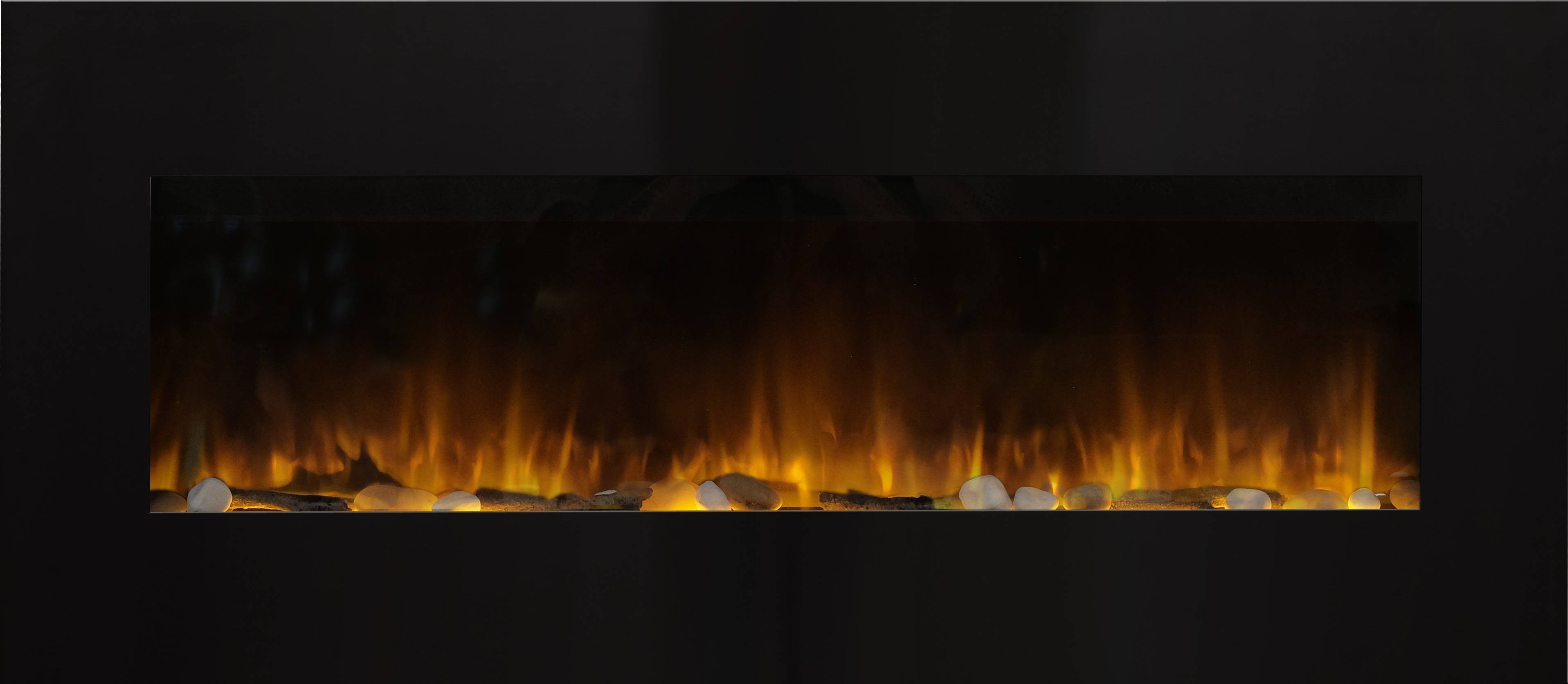Cheminée électrique Murale Volcano XXL 120 cm Effet Flammes LED Chemin'Arte - Image 1