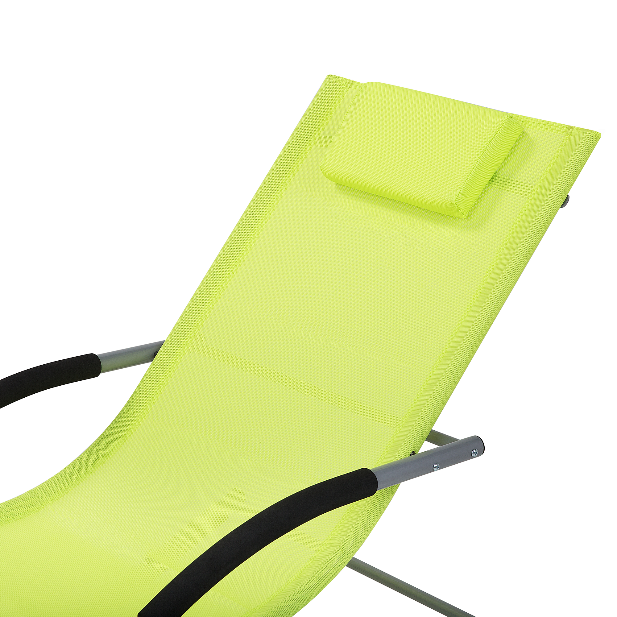 Beliani - Chaise longue Acier Vert citron CARANO - Beliani - Imagen 8