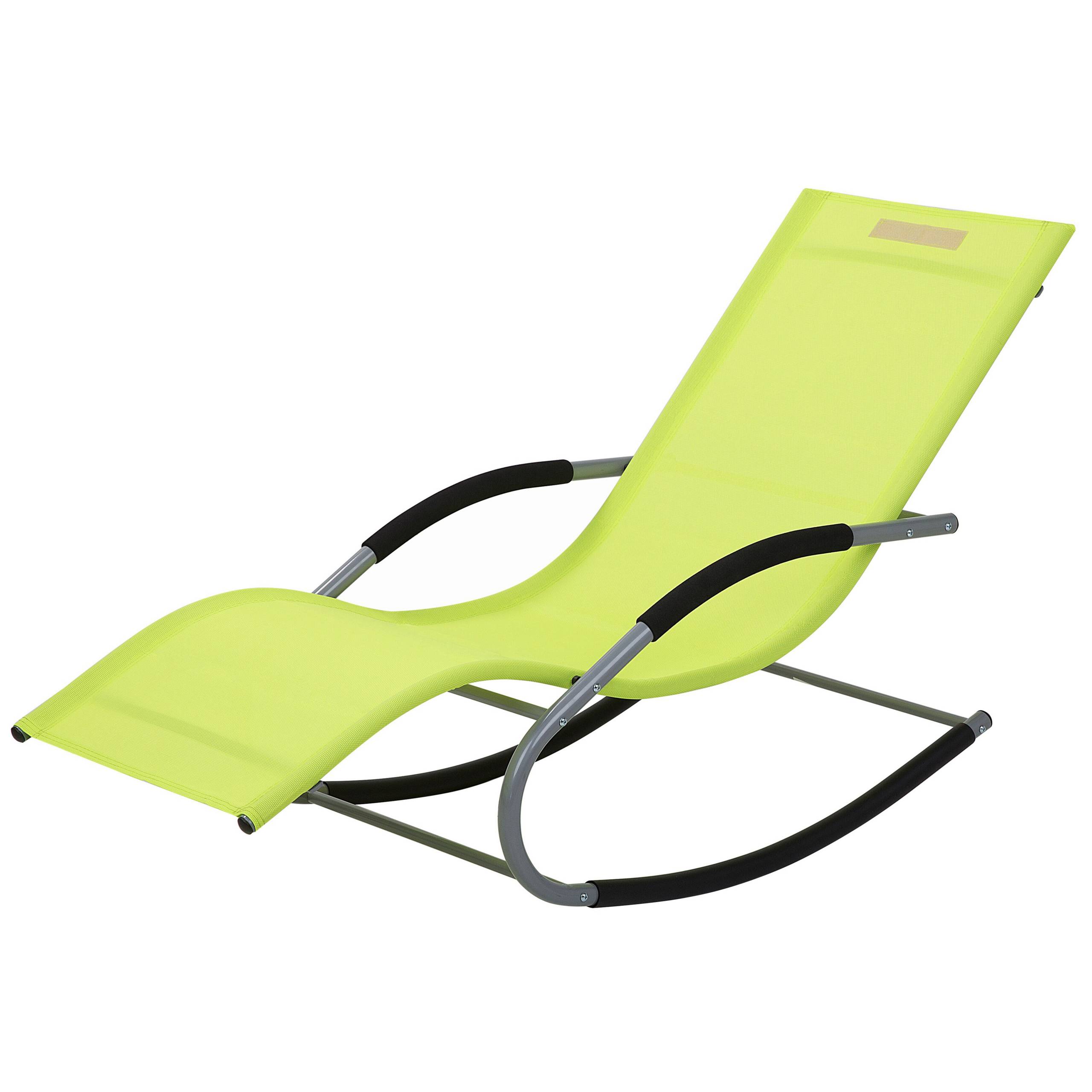 Beliani - Chaise longue Acier Vert citron CARANO - Beliani - Imagen 5