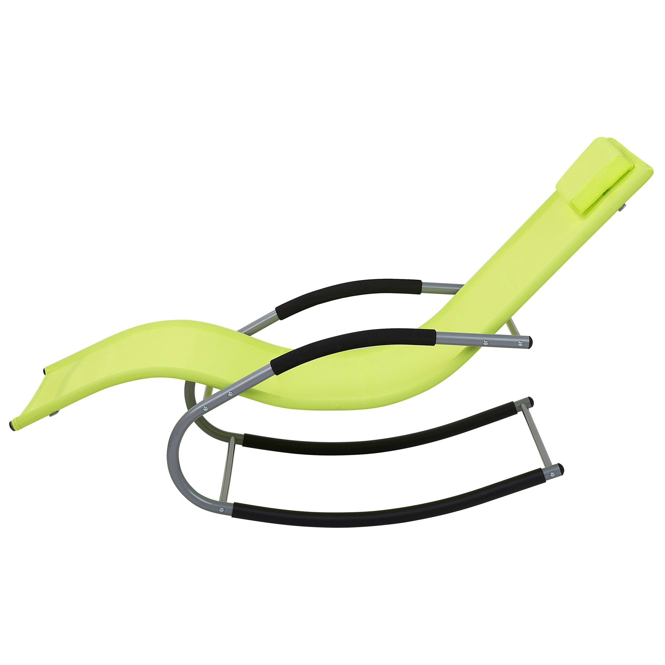 Beliani - Chaise longue Acier Vert citron CARANO - Beliani - Imagen 6