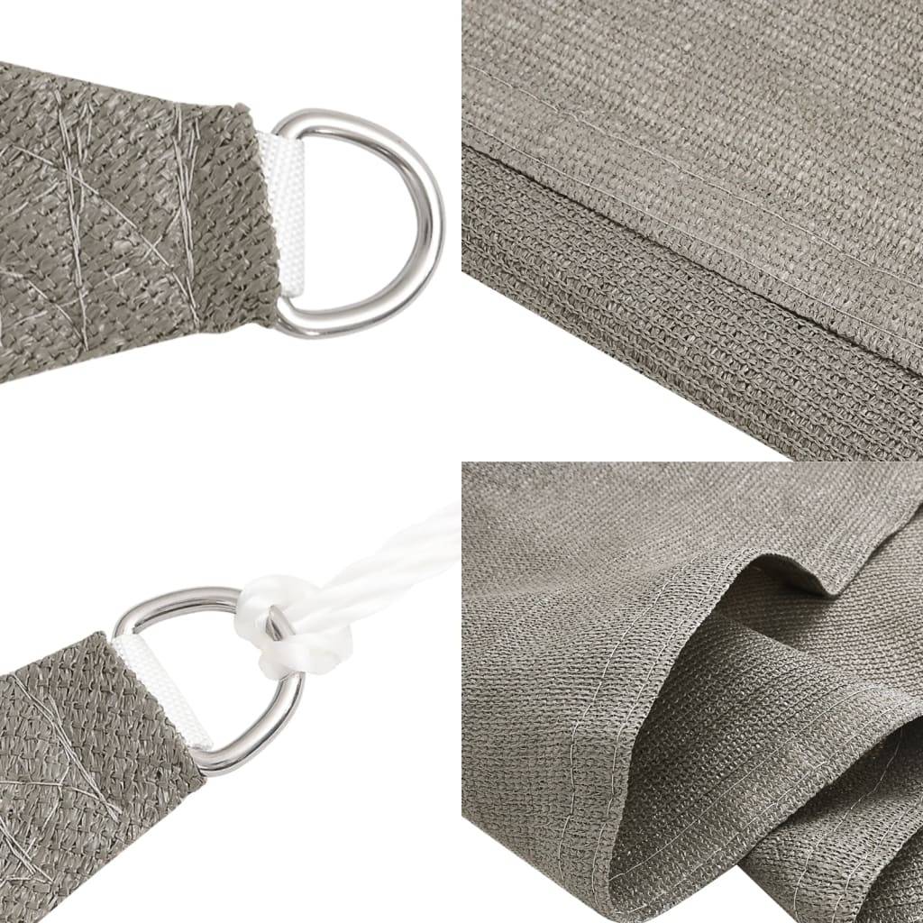 Voile d'ombrage PEHD gris clair 500 x 250 cm - PANGIVO - Image 5