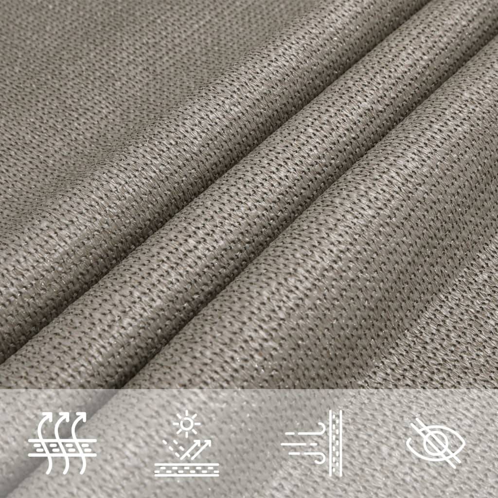 Voile d'ombrage PEHD gris clair 500 x 250 cm - PANGIVO - Image 7