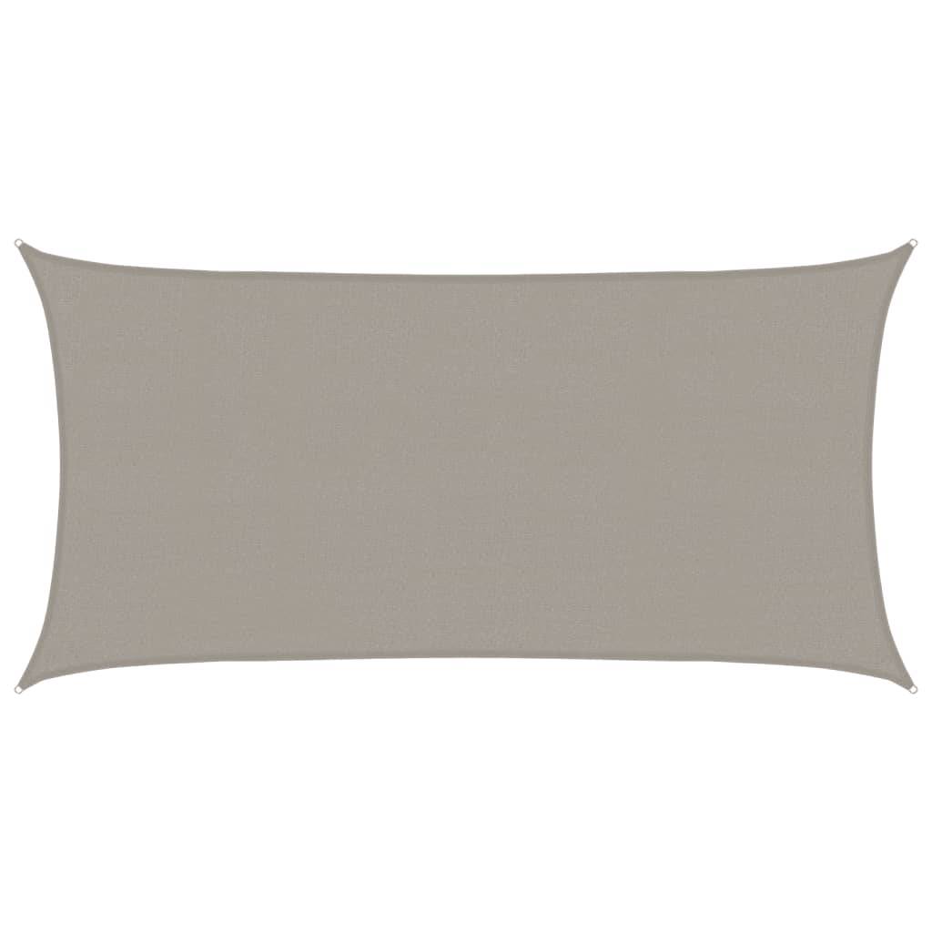 Voile d'ombrage PEHD gris clair 500 x 250 cm - PANGIVO - Image 1