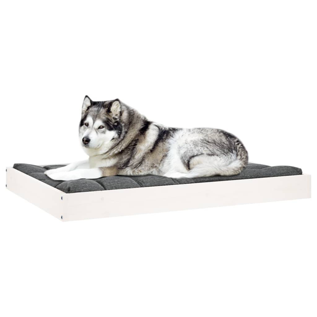 ComfortXL - Très Grand Lit Chien en Bois de Pin Cadre Robuste pour Grand Gabarit Blanc 101,5x74 cm - ComfortXL Pet Living - Image 6