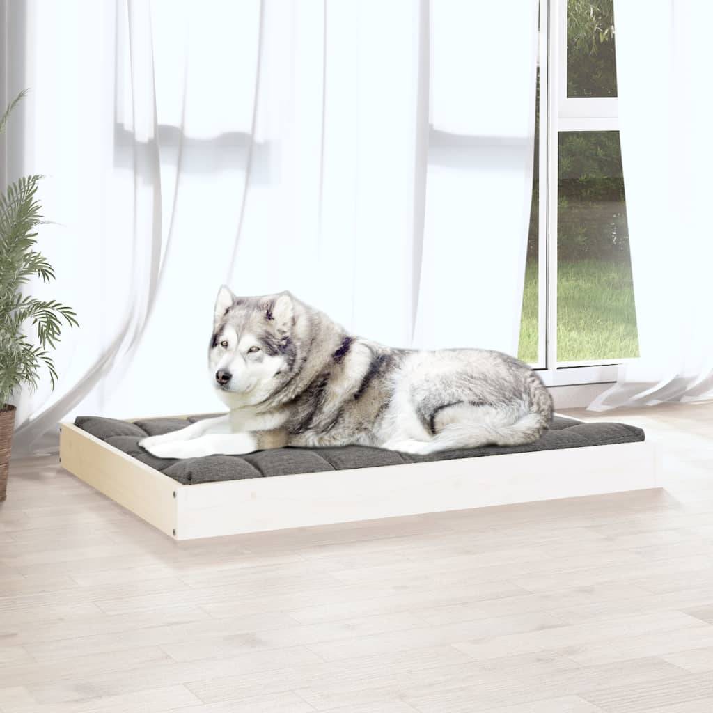 ComfortXL - Très Grand Lit Chien en Bois de Pin Cadre Robuste pour Grand Gabarit Blanc 101,5x74 cm - ComfortXL Pet Living - Image 5